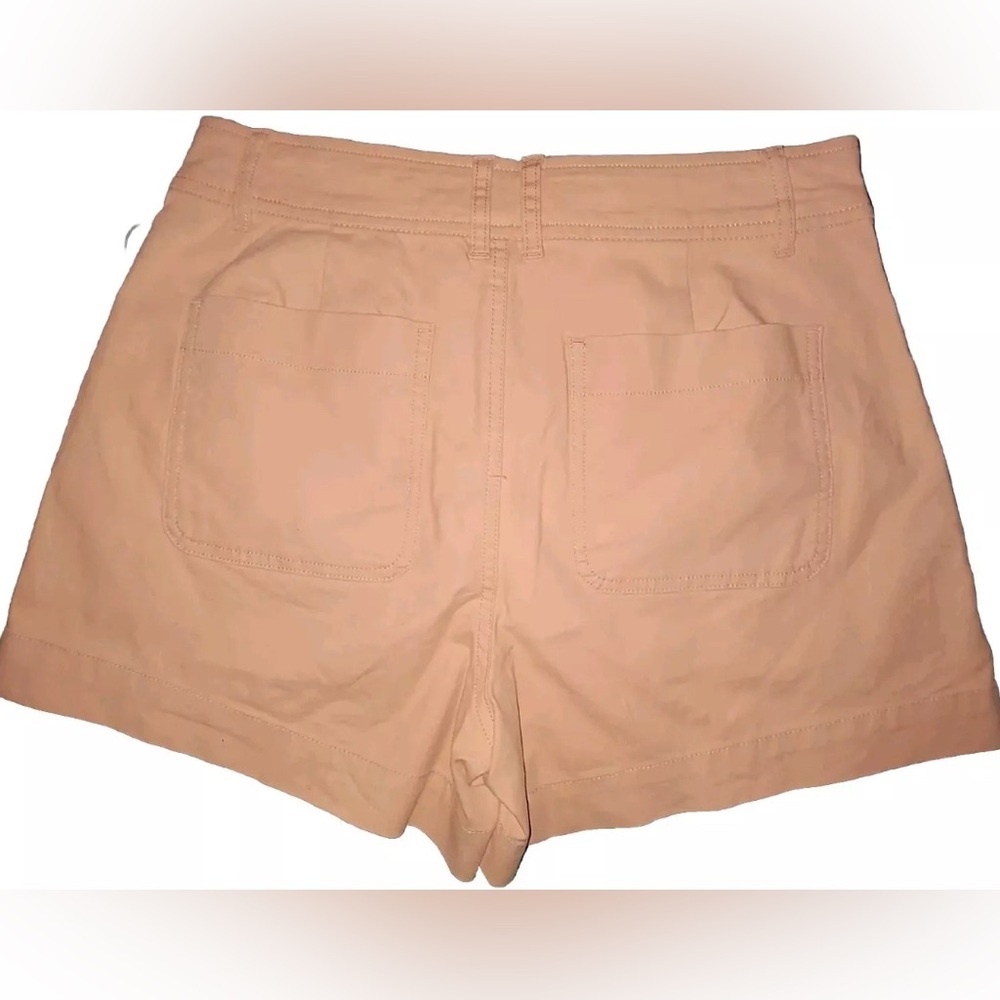A New Day Women's High-Rise Everyday Shorts Size 2 Peach 98% Cotton/2% Spandex - Picture 7 of 10